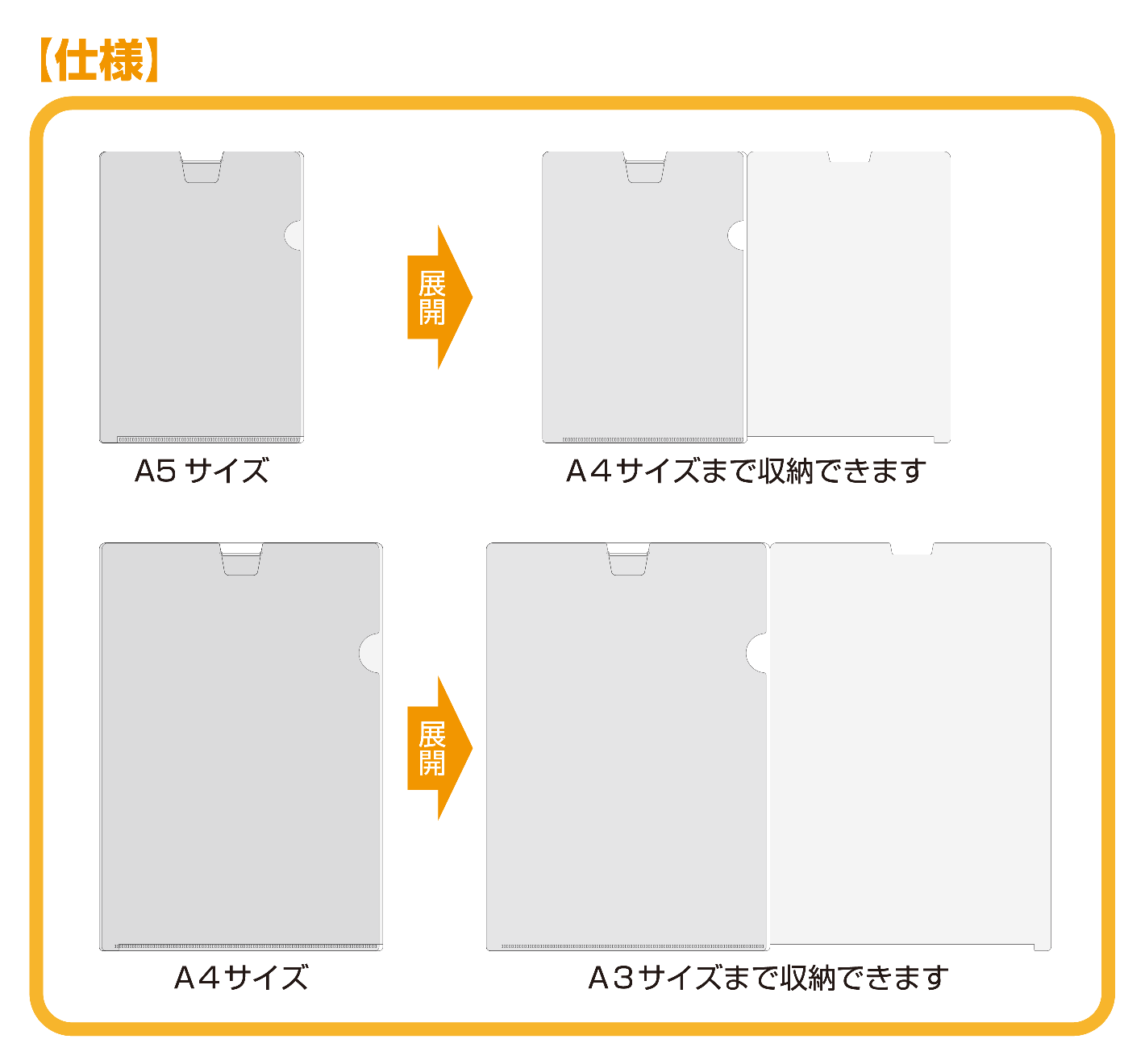 びっクリアファイル説明5